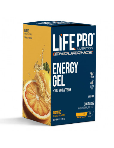 Life Pro Endurance Caffeine Energy Gel 12X60Ml