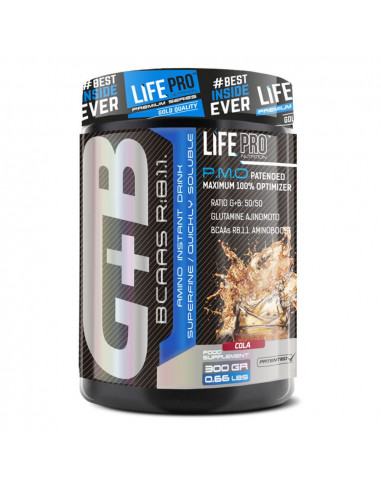 Life Pro Bcaa + Glutamine Ajinomoto 300 G.