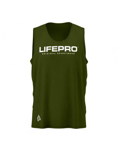 Life Pro Technical Sleeveless T-Shirt Green Army