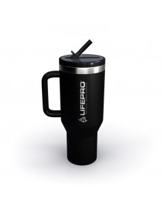 LIFE PRO TRAVEL MUG BLACK 1.2L